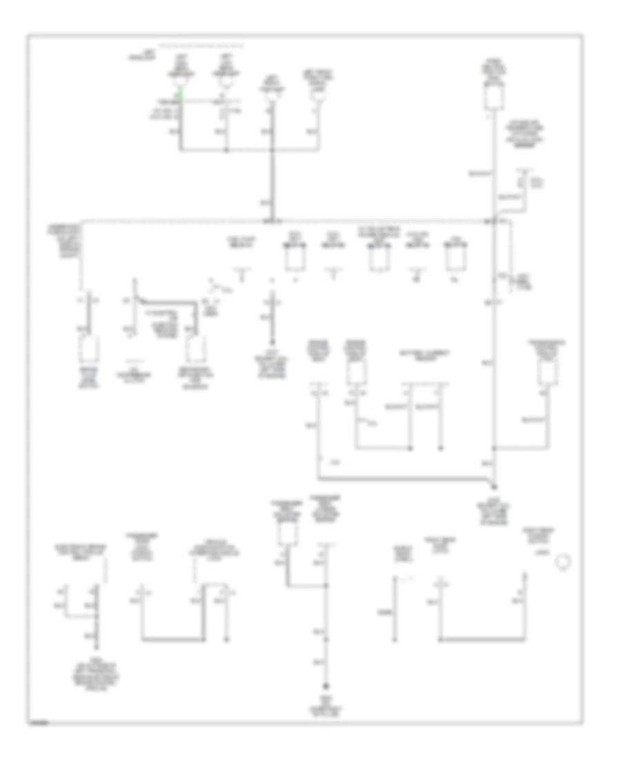 Ground Distribution Wiring Diagram 4 of 5 for Saab 9 7X 4 2i 2008