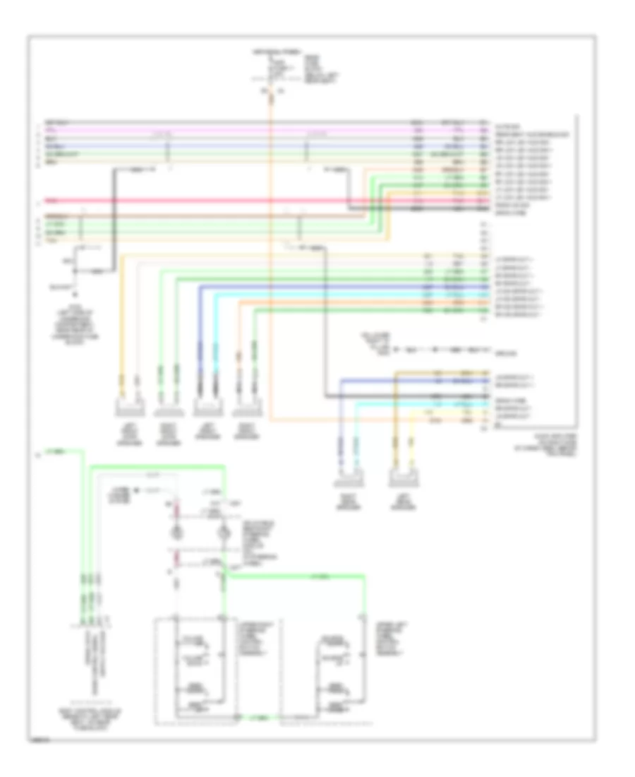 Navigation Wiring Diagram, with Amplifier (2 of 2) for Saab 9-7X 4.2i 2008