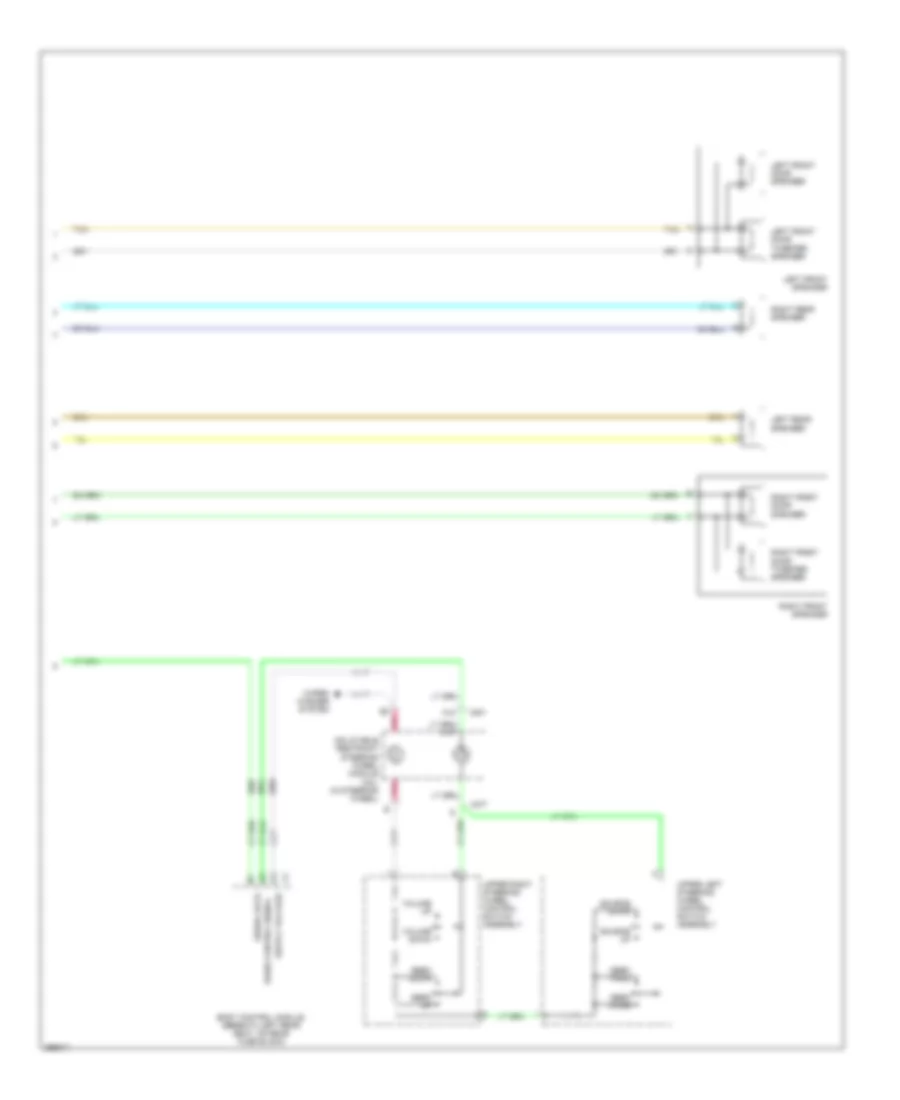 Navigation Wiring Diagram, without Amplifier (2 of 2) for Saab 9-7X 4.2i 2008