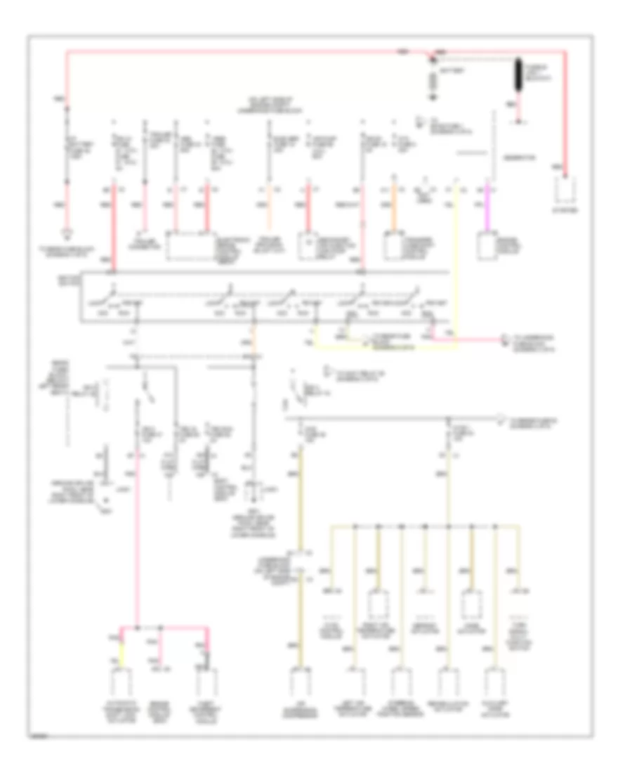 Power Distribution Wiring Diagram 1 of 5 for Saab 9 7X 4 2i 2008
