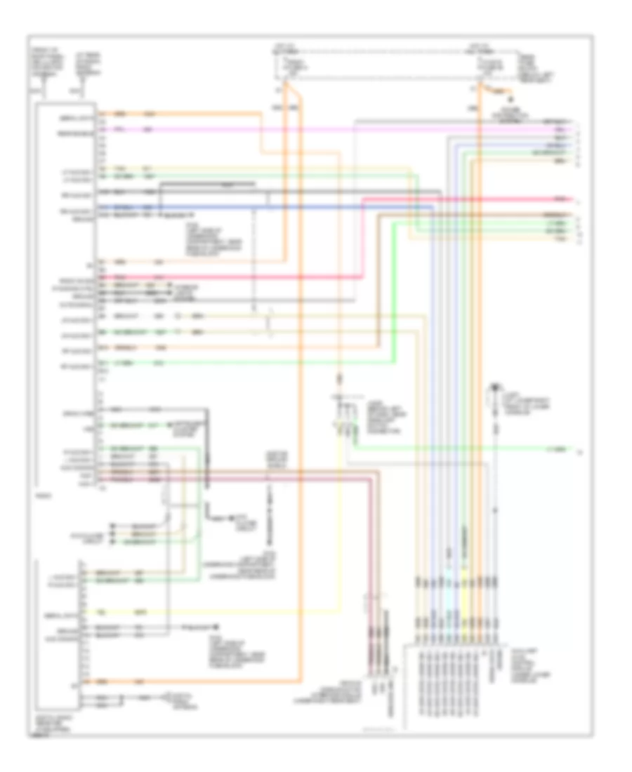Radio Wiring Diagram, with Amplifier (1 of 2) for Saab 9-7X 4.2i 2008