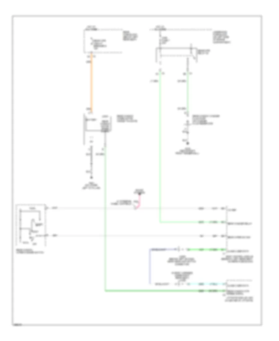 Электросхема заднего стеклоочистителя дворника и омывателя для Saab 9-7X 5.3i 2008