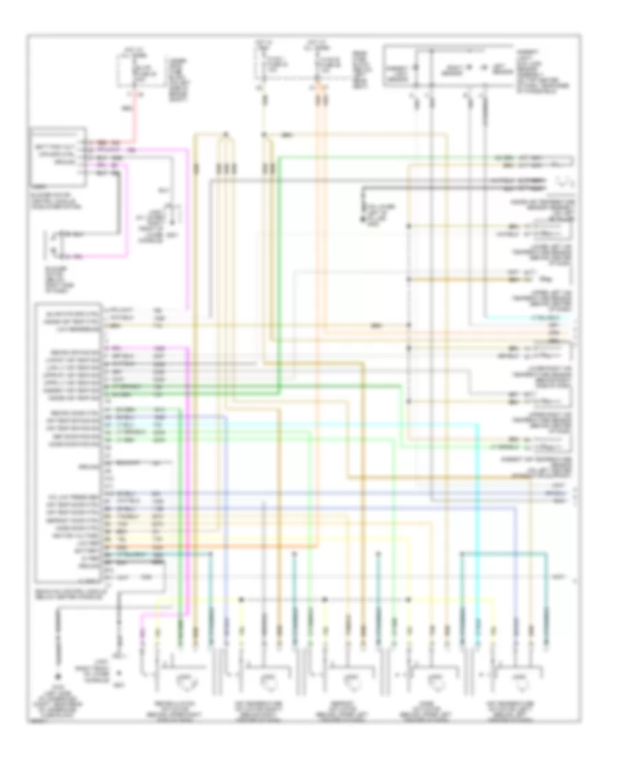 Электросхема кондиционера (1 из 2) для Saab 9-7X Aero 2008