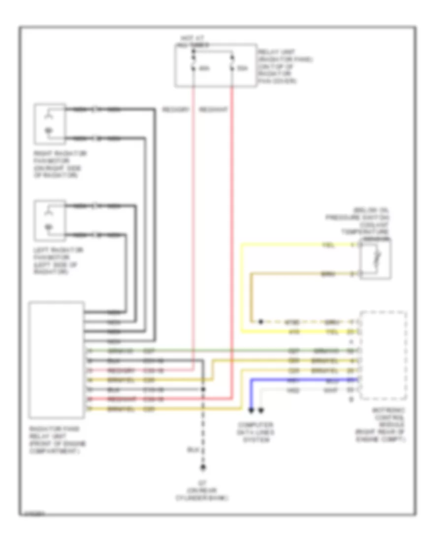 2.8L Turbo, Cooling Fan Wiring Diagram for Saab 9-3 2.0T 2009