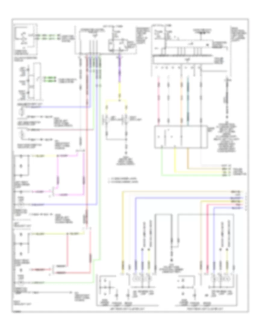 Exterior Lamps Wiring Diagram 1 of 2 for Saab 9 3 2 0T 2009