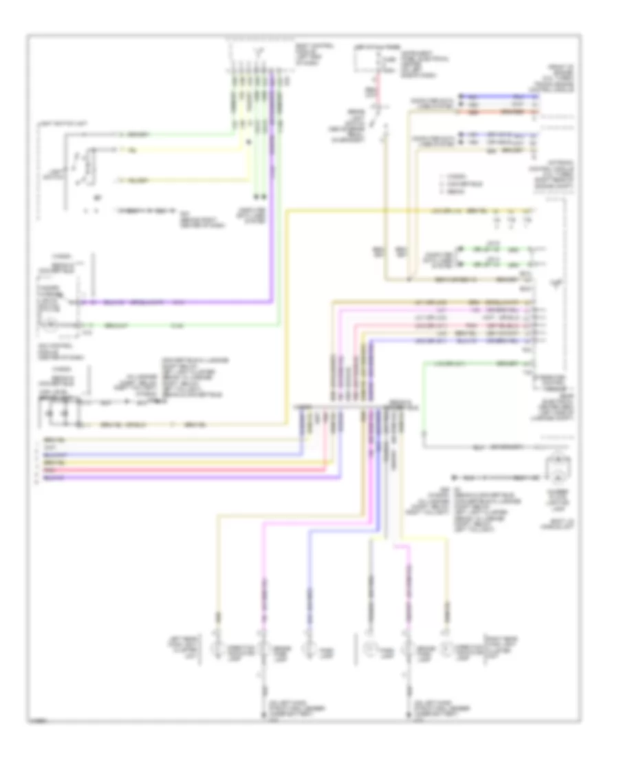 Exterior Lamps Wiring Diagram 2 of 2 for Saab 9 3 2 0T 2009