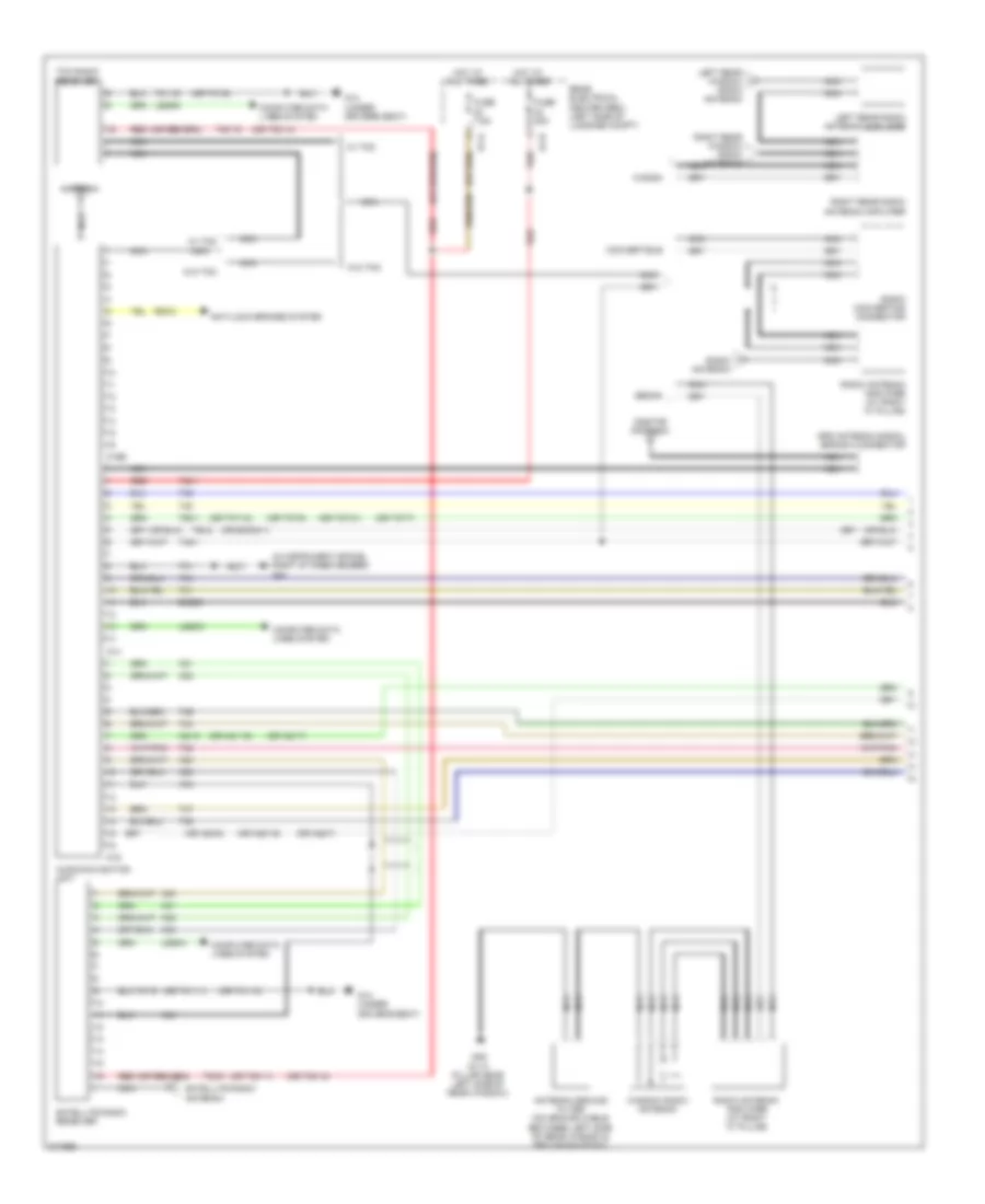 Navigation Wiring Diagram, without Bass  Bose Speaker (1 of 3) for Saab 9-3 2.0T 2009