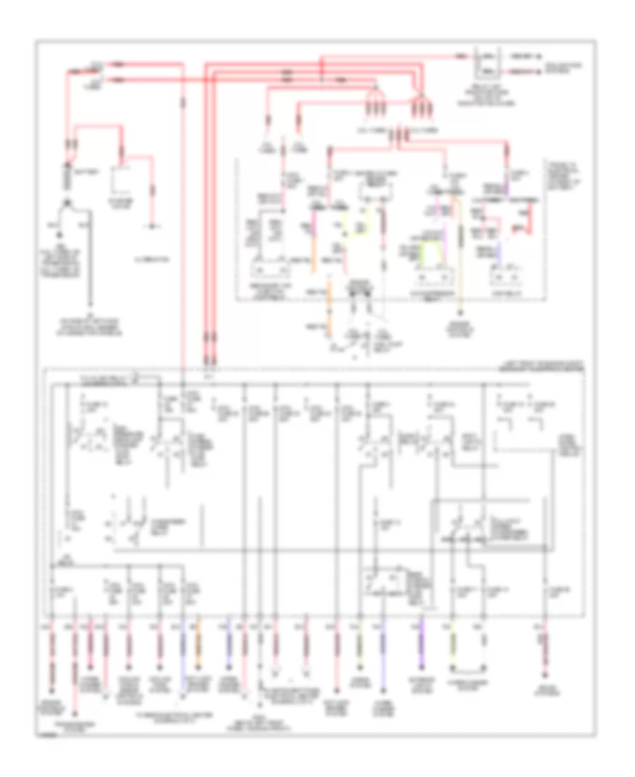 Power Distribution Wiring Diagram 1 of 3 for Saab 9 3 2 0T 2009
