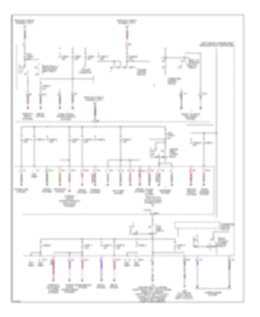 Power Distribution Wiring Diagram (3 of 3) for Saab 9-3 2.0T 2009