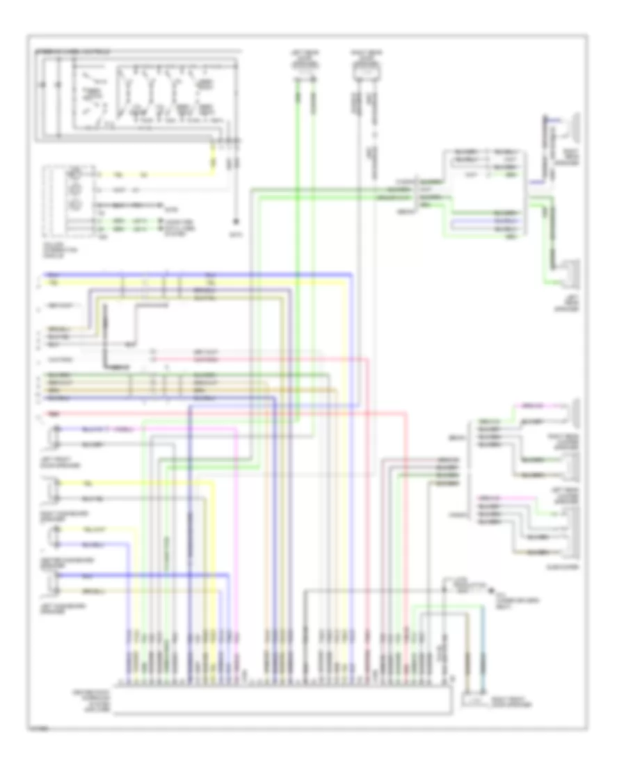 Radio Wiring Diagram, with Navigation, with Bose (3 of 3) for Saab 9-3 2.0T 2009
