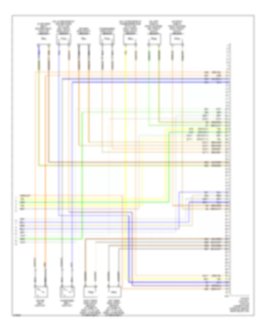Supplemental Restraints Wiring Diagram, Except Convertible (2 of 2) for Saab 9-3 2.0T 2009