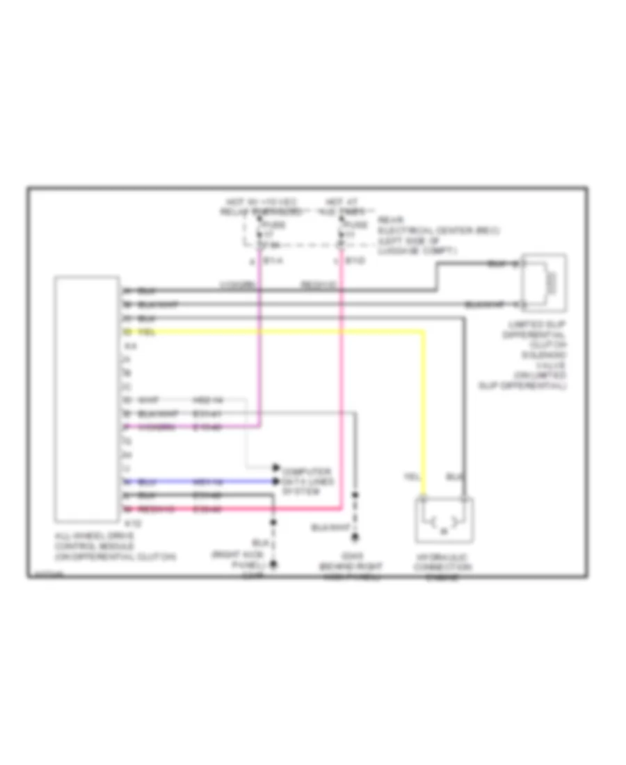 AWD Wiring Diagram for Saab 9 3 2 0T 2009