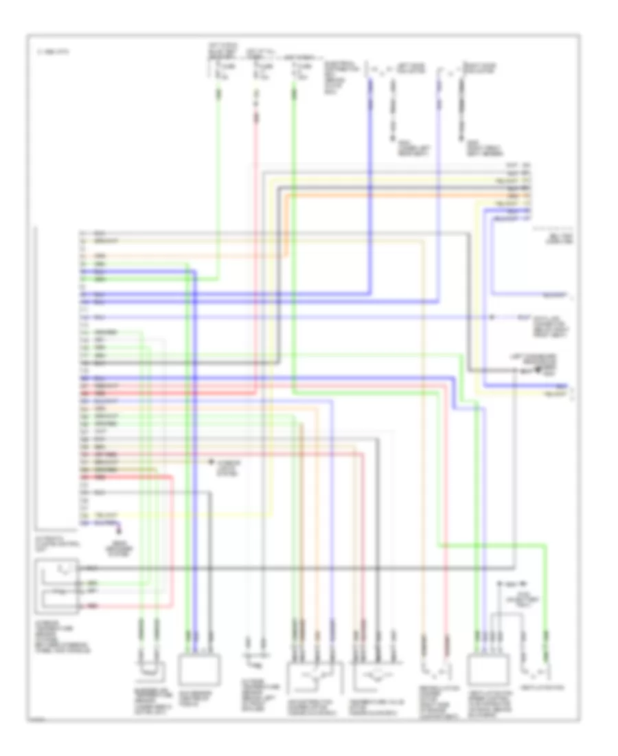 Air Conditioning Wiring Diagrams 1 of 2 for Saab Aero 1995 9000