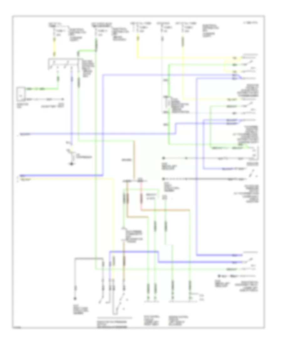 Air Conditioning Wiring Diagrams 2 of 2 for Saab Aero 1995 9000