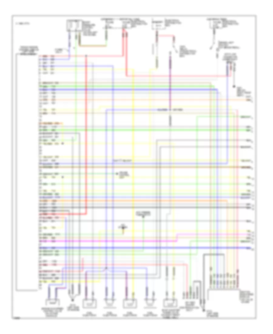 2 3L Engine Controls Wiring Diagram without Electronic Throttle System 1 of 2 for Saab Aero 1995 9000