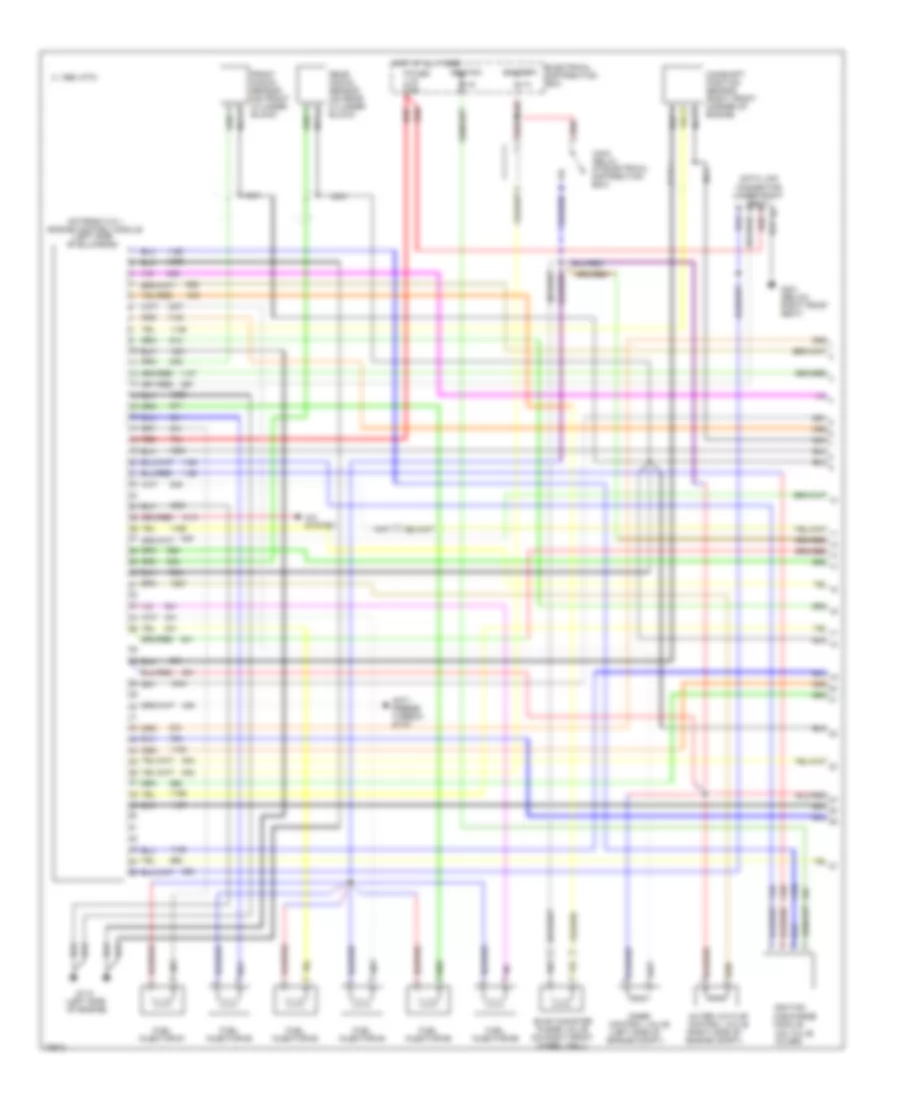 3 0L Engine Performance Wiring Diagrams 1 of 2 for Saab Aero 1995 9000