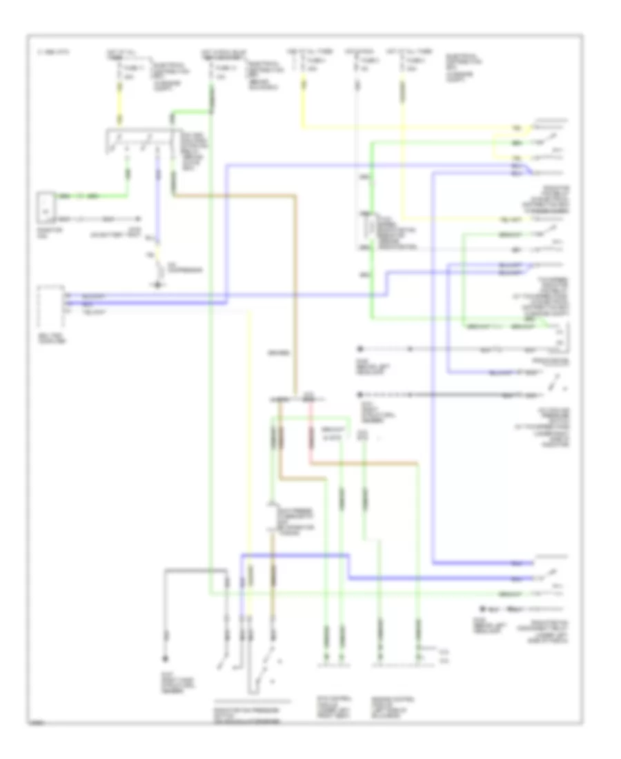 Cooling Fan Wiring Diagram for Saab 9000 CDE 1995