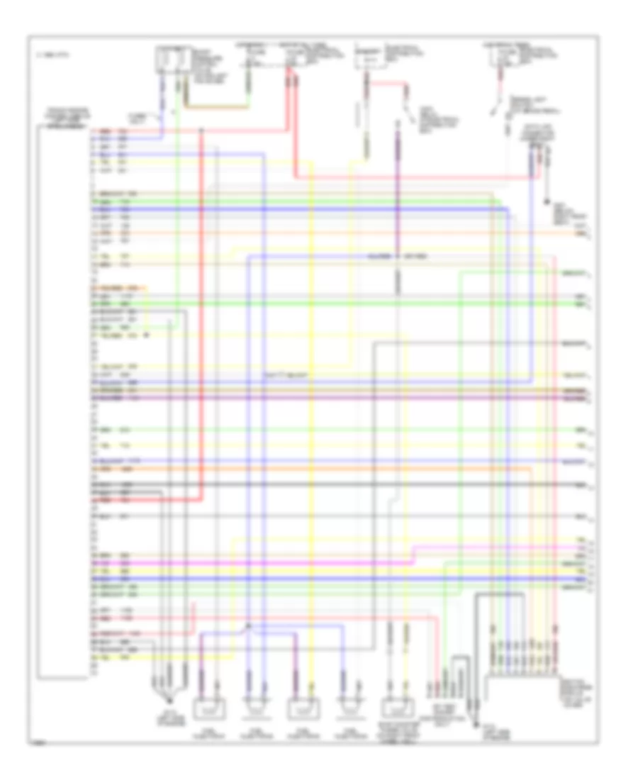 2 3L Engine Controls Wiring Diagram with Electronic Throttle System 1 of 2 for Saab CDE 1995 9000