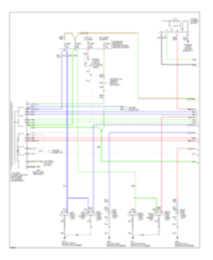 Exterior Lamps Wiring Diagram 1 of 2 for Saab CDE 1995 9000