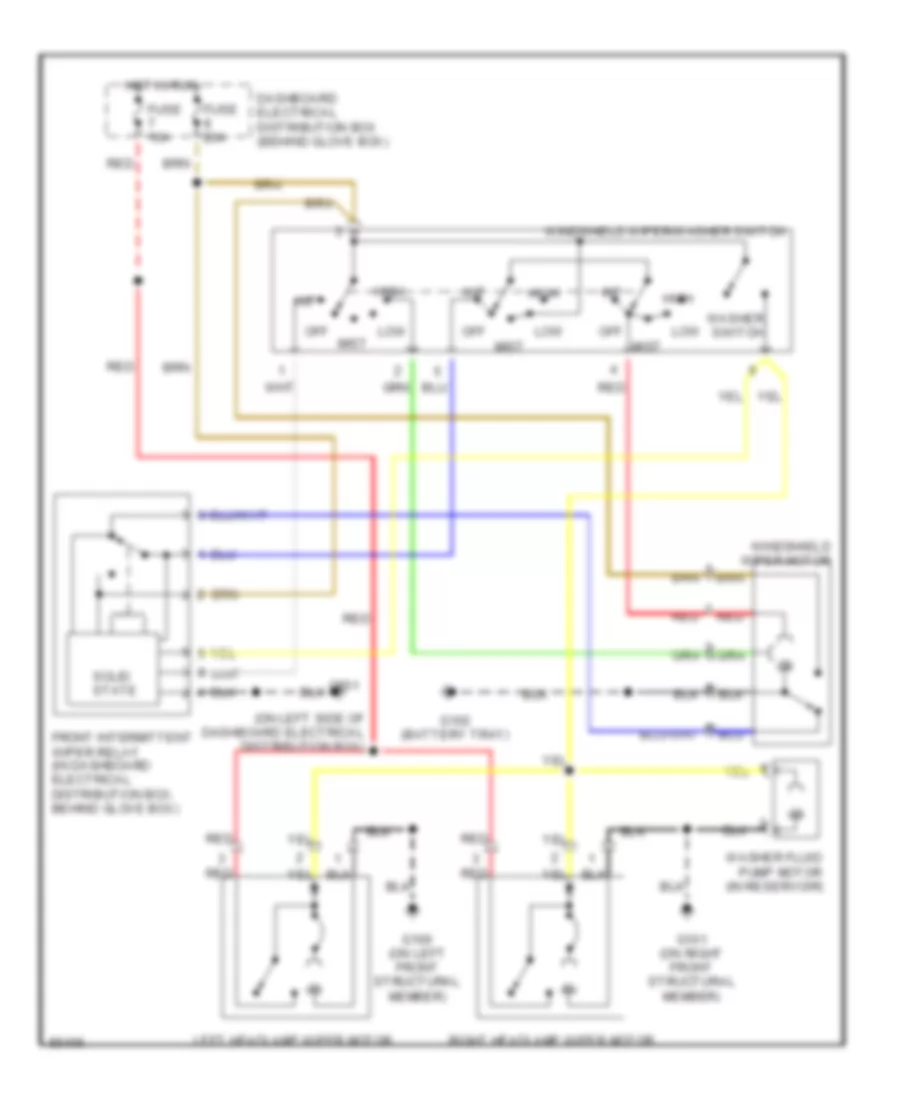 передняя сторона и схема шайбы/Дворника фары для Saab CDE 1995 9000