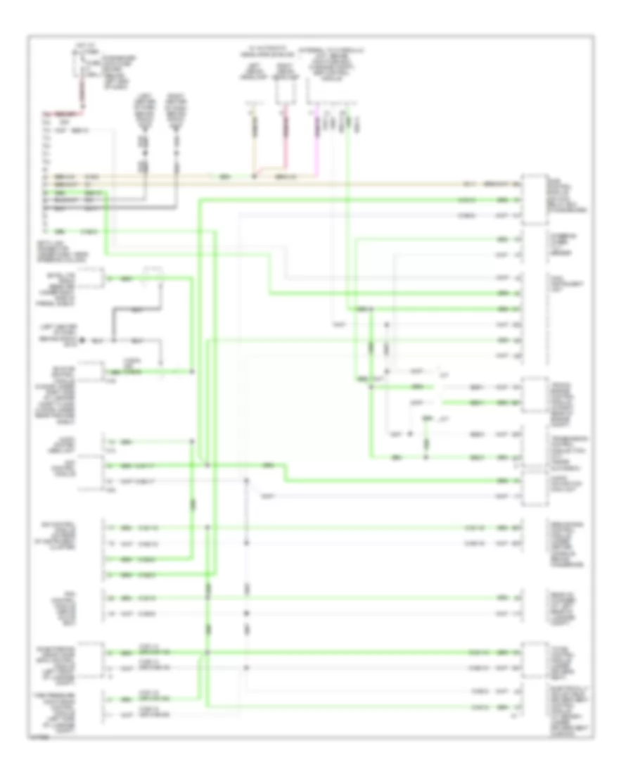 Computer Data Lines Wiring Diagram for Saab 9 5 2 3T 2009