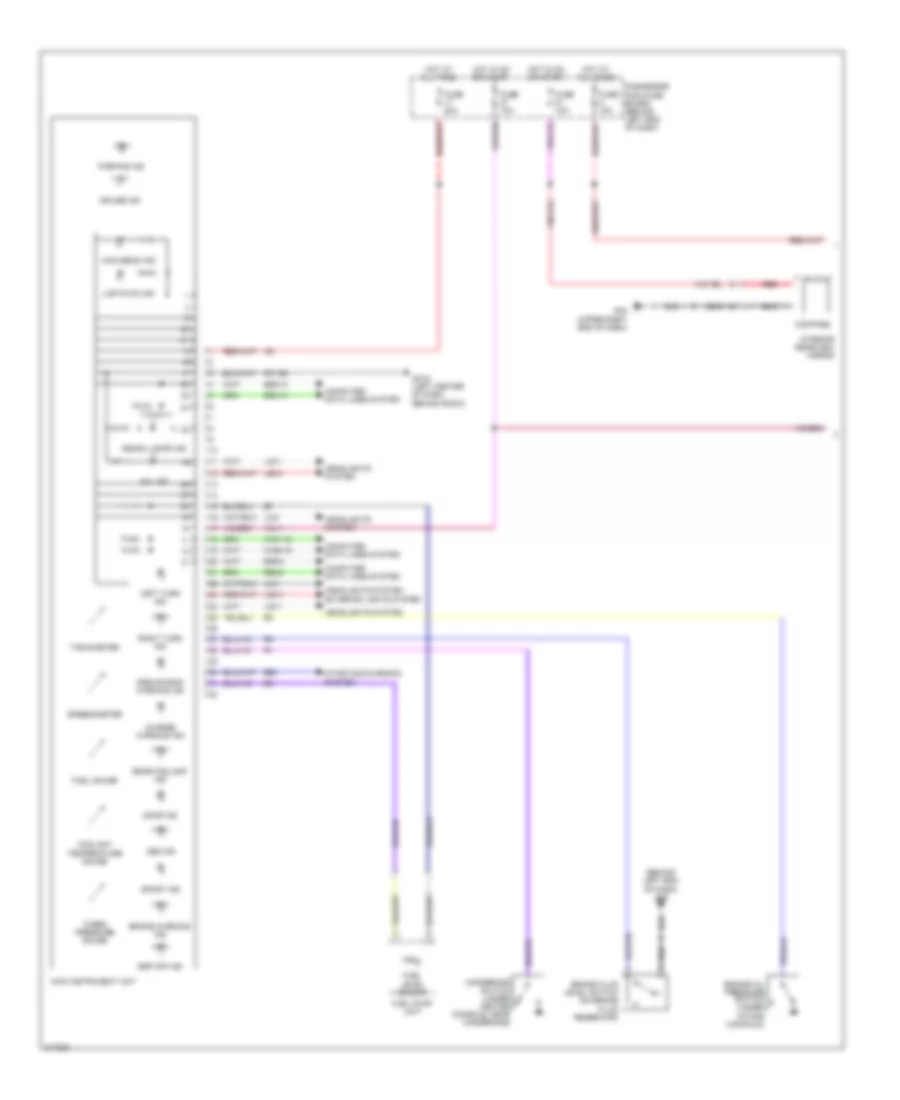 Instrument Cluster Wiring Diagram 1 of 2 for Saab 9 5 2 3T 2009