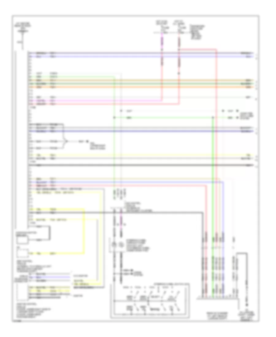 Navigation Wiring Diagram 1 of 2 for Saab 9 5 2 3T 2009