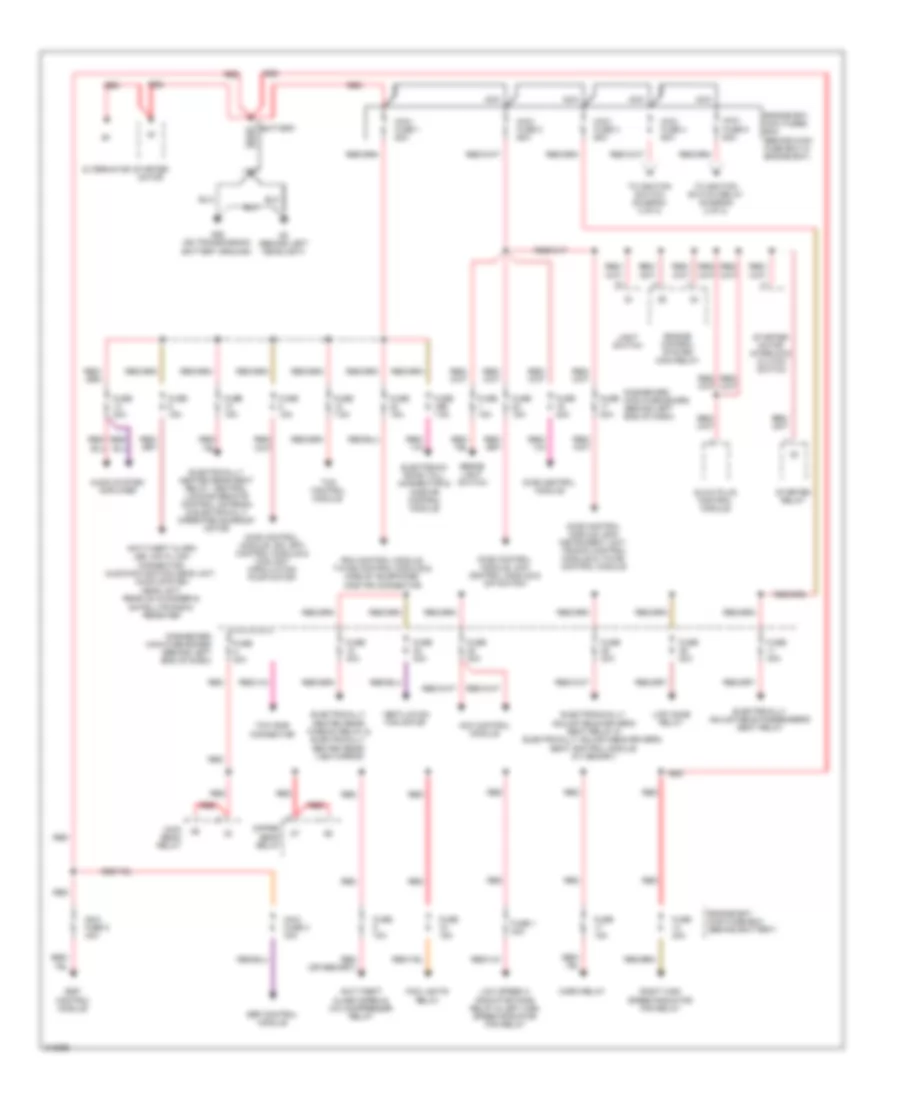 Power Distribution Wiring Diagram 1 of 2 for Saab 9 5 2 3T 2009