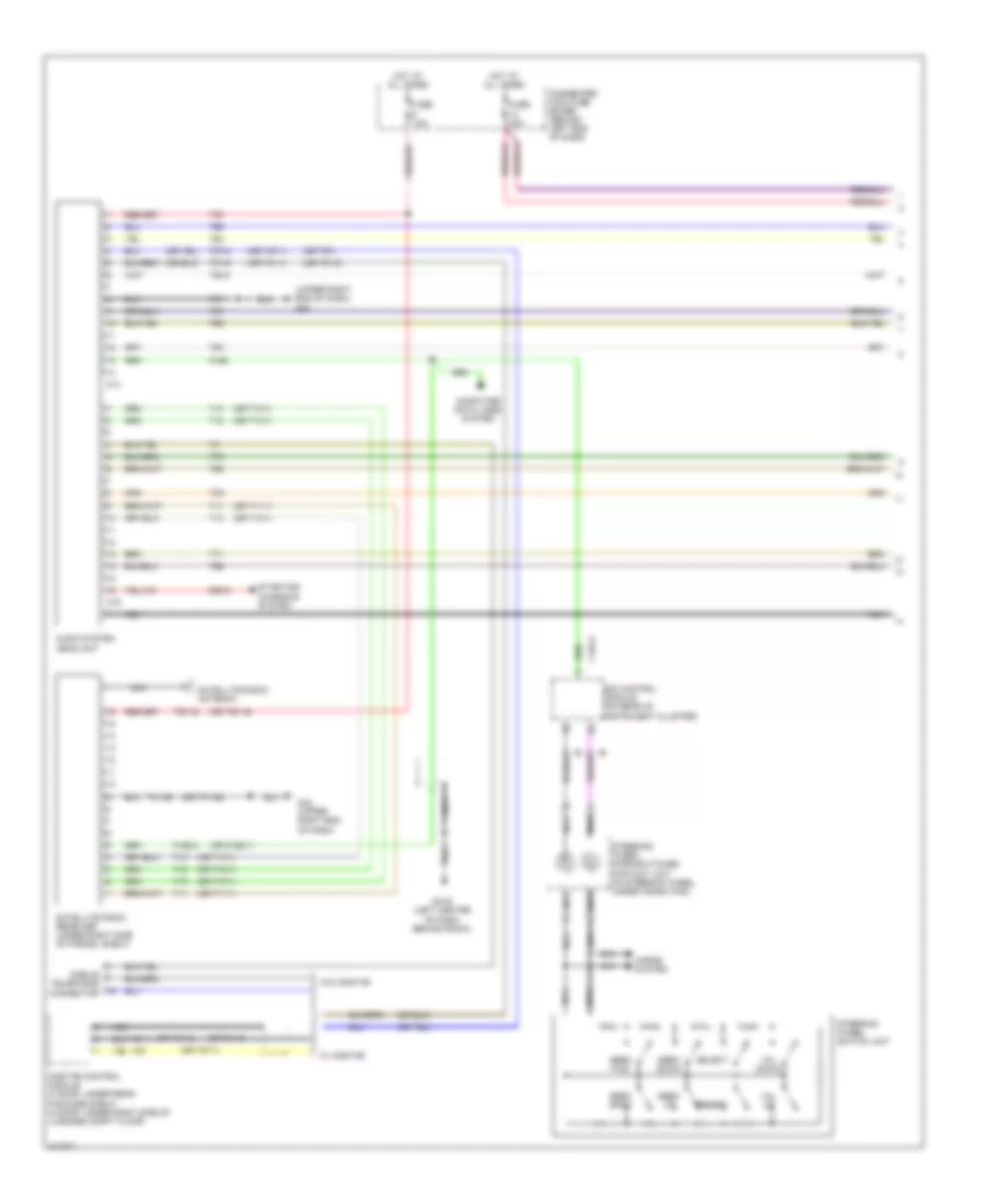 Premium Radio Wiring Diagram, without Navigation (1 of 2) for Saab 9-5 2.3T 2009