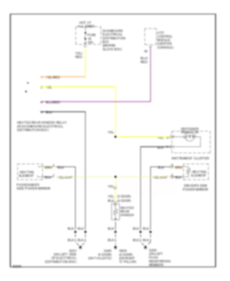 Defogger Wiring Diagram with Auto A C for Saab CSE 1995 9000