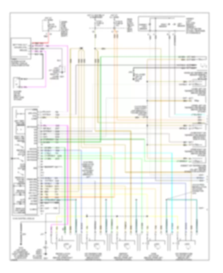 Электросхема кондиционера (1 из 2) для Saab 9-7X 4.2i 2009