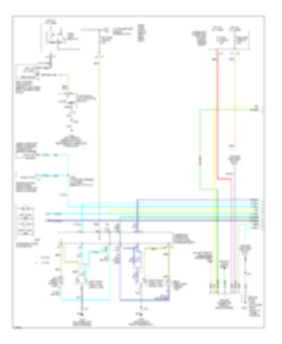 Exterior Lamps Wiring Diagram 1 of 2 for Saab 9 7X 4 2i 2009