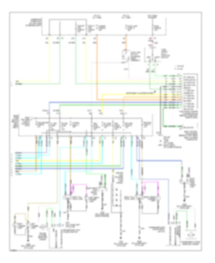Exterior Lamps Wiring Diagram 2 of 2 for Saab 9 7X 4 2i 2009
