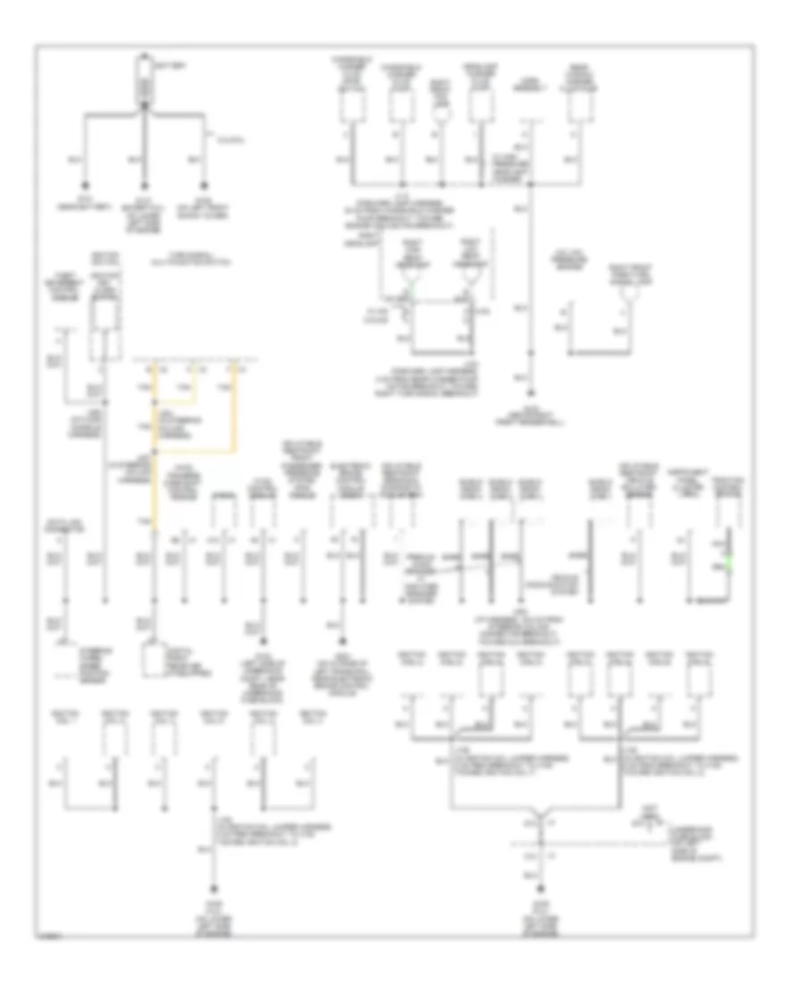 Ground Distribution Wiring Diagram 1 of 5 for Saab 9 7X 4 2i 2009