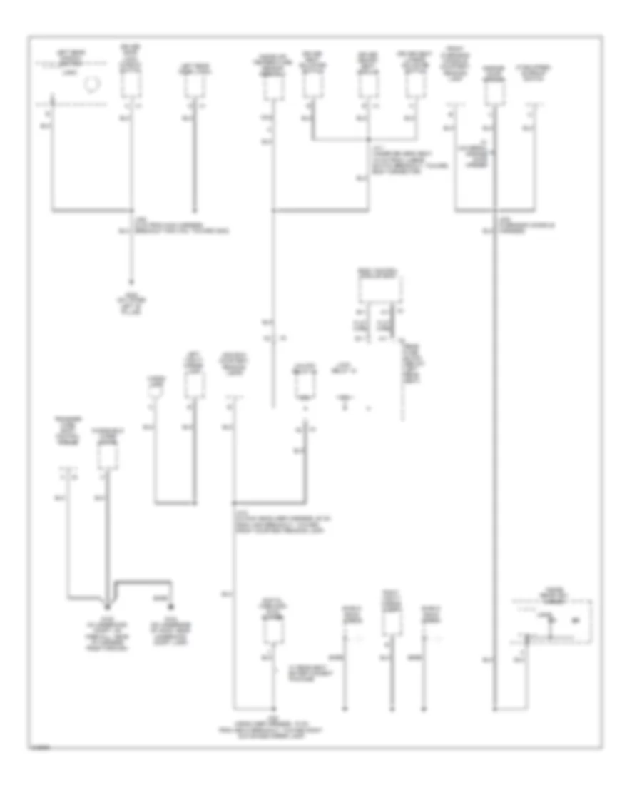 Ground Distribution Wiring Diagram (2 of 5) for Saab 9-7X 4.2i 2009