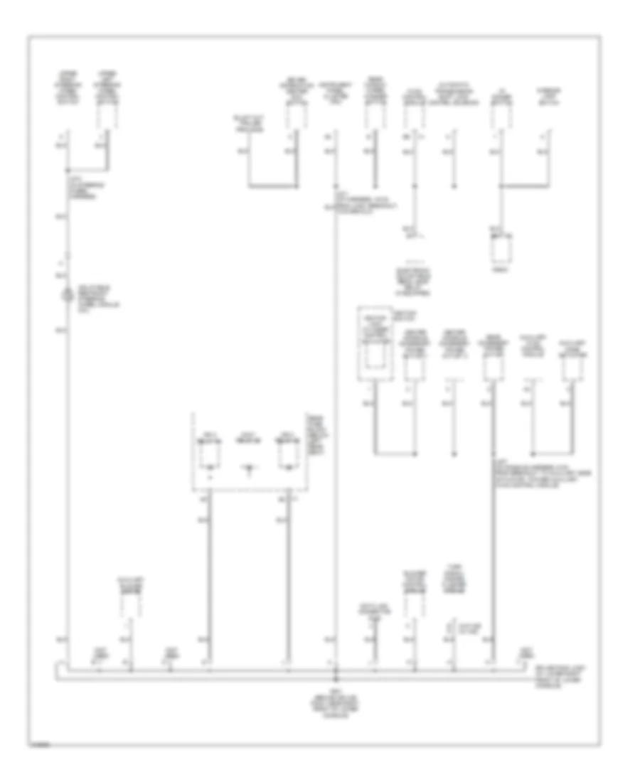 Ground Distribution Wiring Diagram 3 of 5 for Saab 9 7X 4 2i 2009
