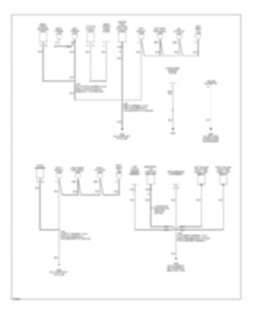 Ground Distribution Wiring Diagram (5 of 5) for Saab 9-7X 4.2i 2009