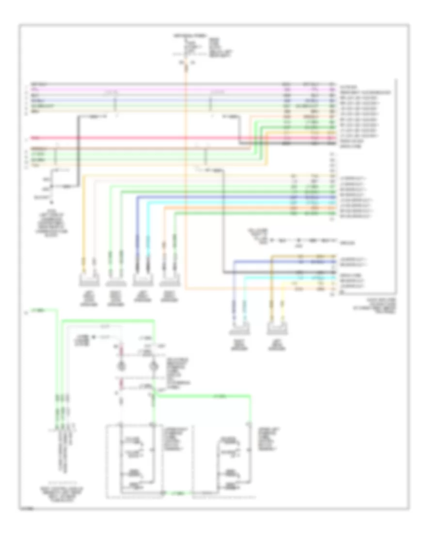 Navigation Wiring Diagram, with Amplifier (2 of 2) for Saab 9-7X 4.2i 2009