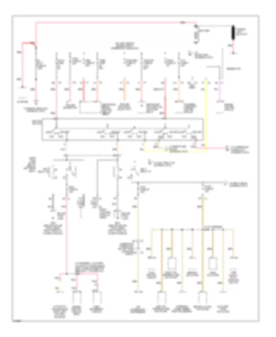 Power Distribution Wiring Diagram 1 of 5 for Saab 9 7X 4 2i 2009