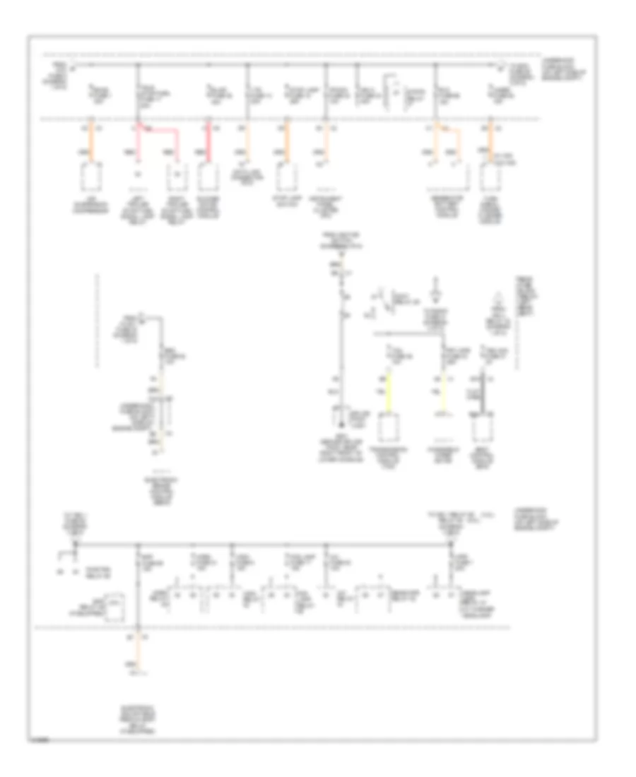 Power Distribution Wiring Diagram 2 of 5 for Saab 9 7X 4 2i 2009