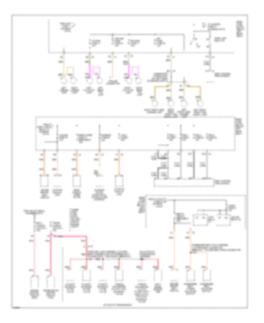 Power Distribution Wiring Diagram 5 of 5 for Saab 9 7X 4 2i 2009