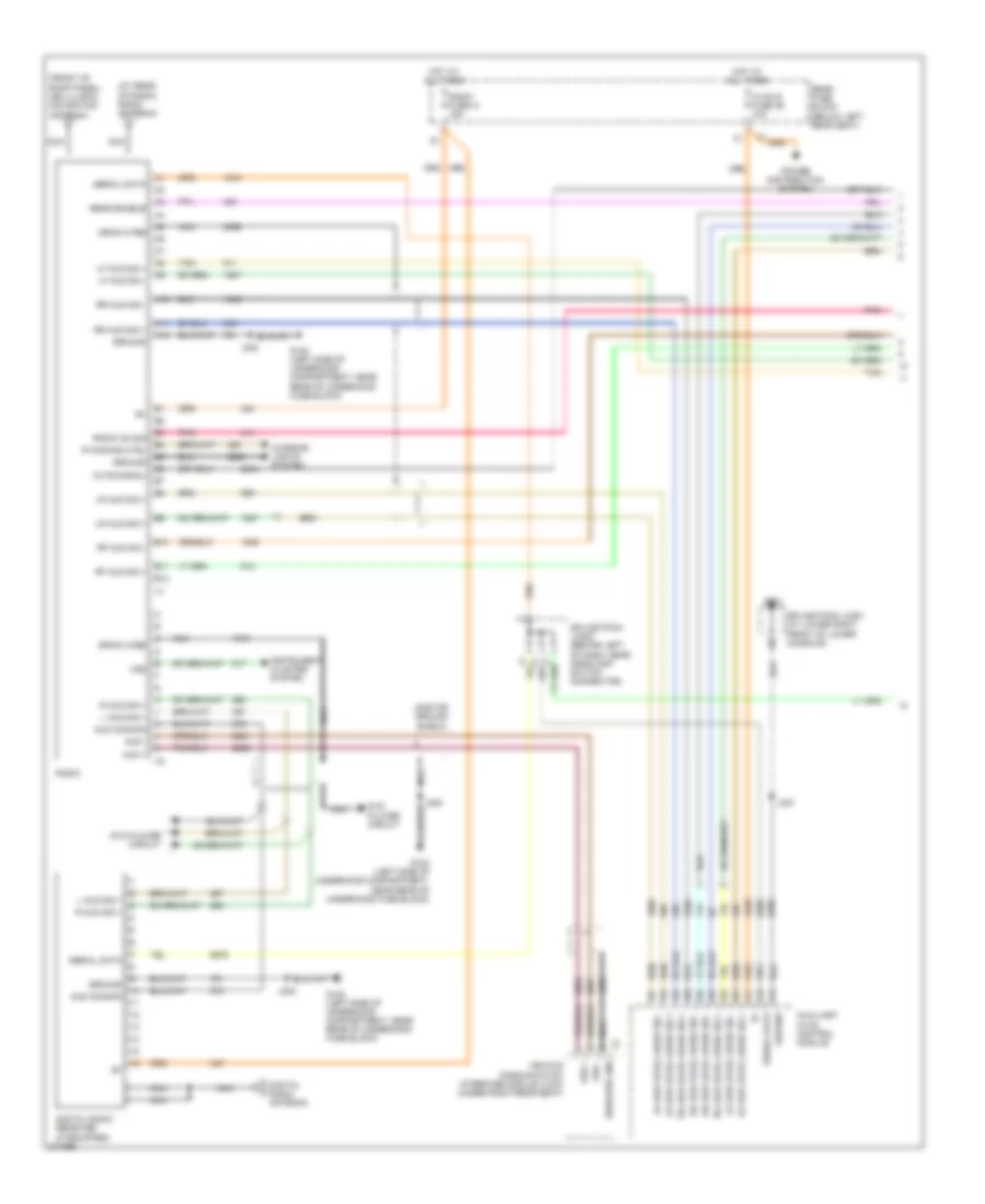 Radio Only Wiring Diagram, with Amplifier (1 of 2) for Saab 9-7X 4.2i 2009