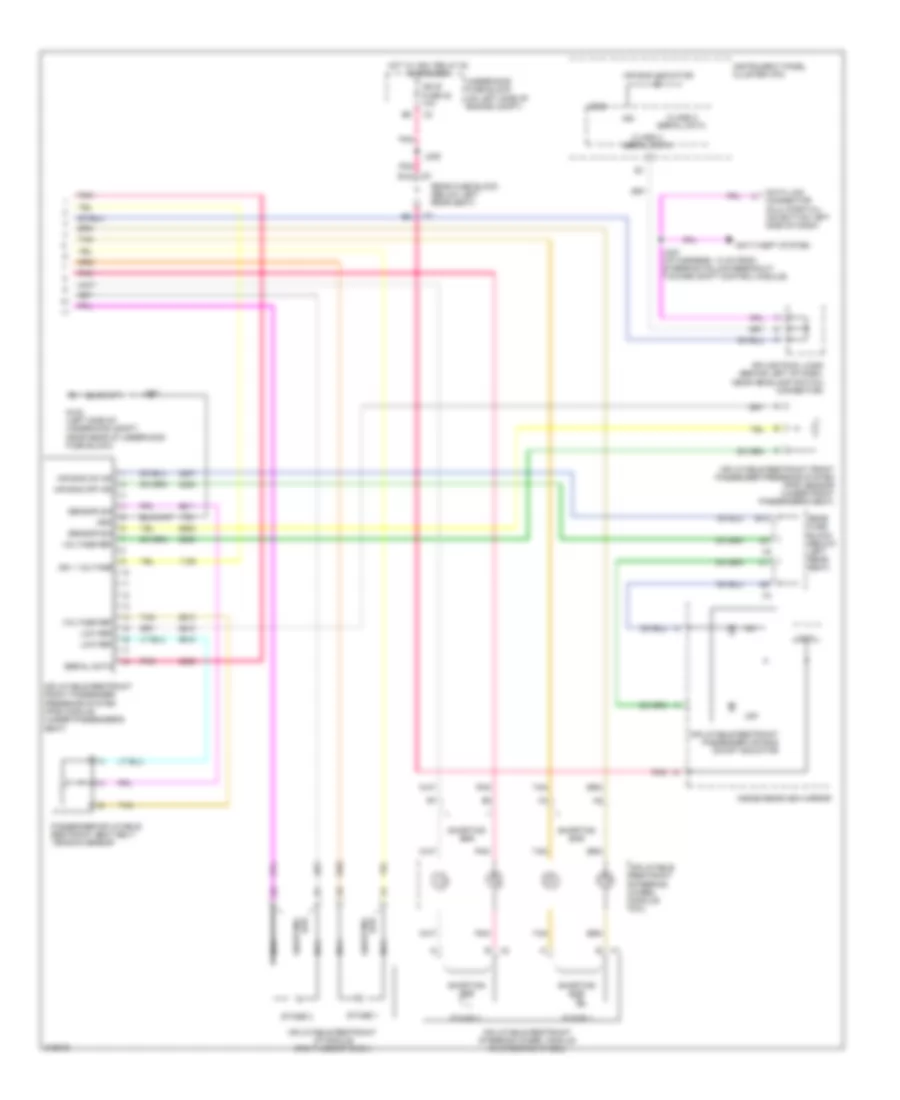 Supplemental Restraints Wiring Diagram (2 of 2) for Saab 9-7X 4.2i 2009
