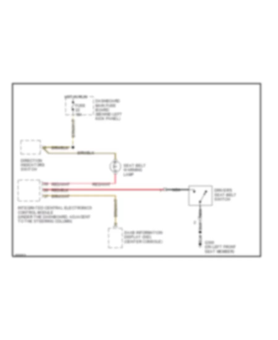 Warning System Wiring Diagrams for Saab 900 S 1996