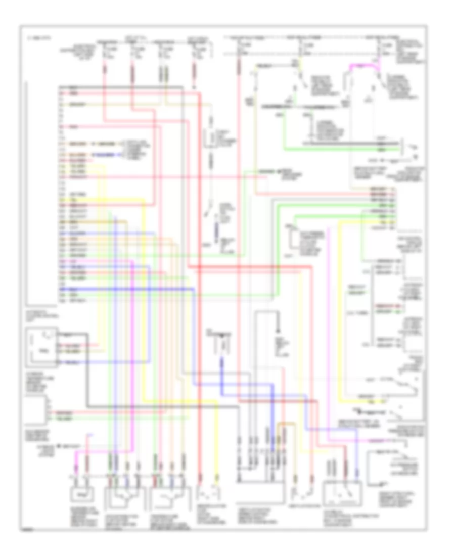 Air Conditioning Wiring Diagrams Auto A C for Saab 900 SE 1996