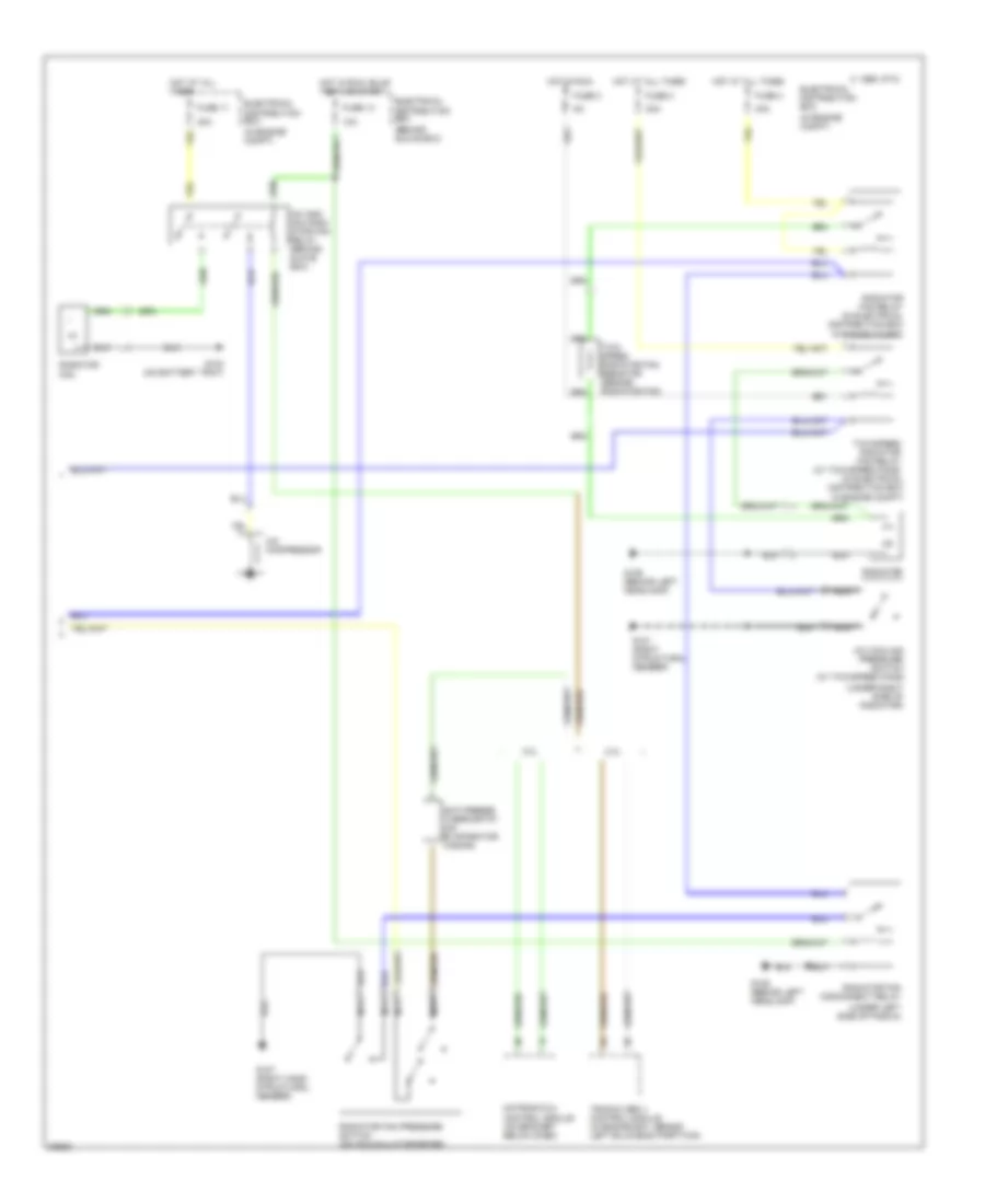 Air Conditioning Wiring Diagrams 2 of 2 for Saab Aero 1996 9000