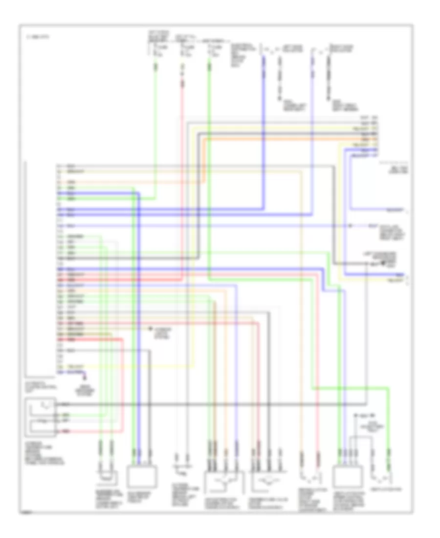 Air Conditioning Wiring Diagrams 1 of 2 for Saab CS 1997 9000