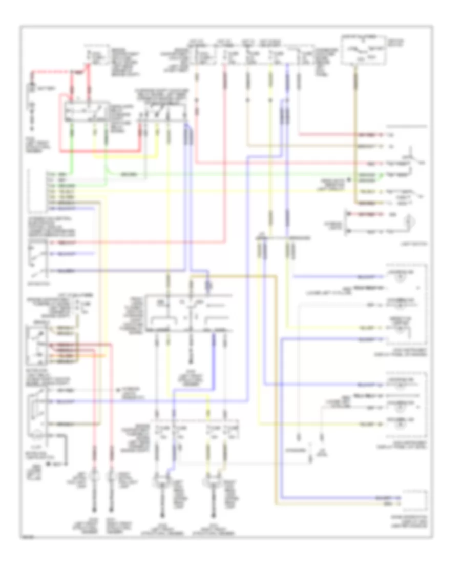 Headlamps Front Fog Lamps Wiring Diagram for Saab 900 S 1998