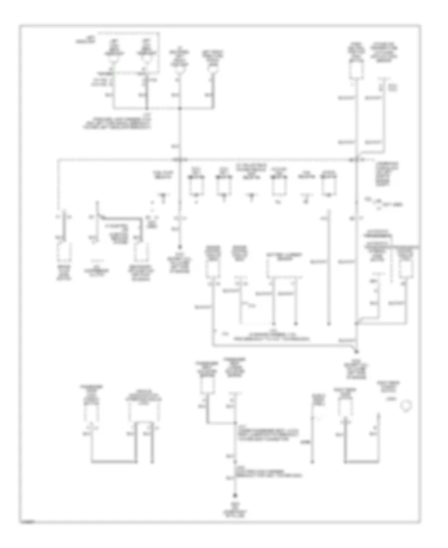 Ground Distribution Wiring Diagram 4 of 5 for Saab 9 7X Aero 2009