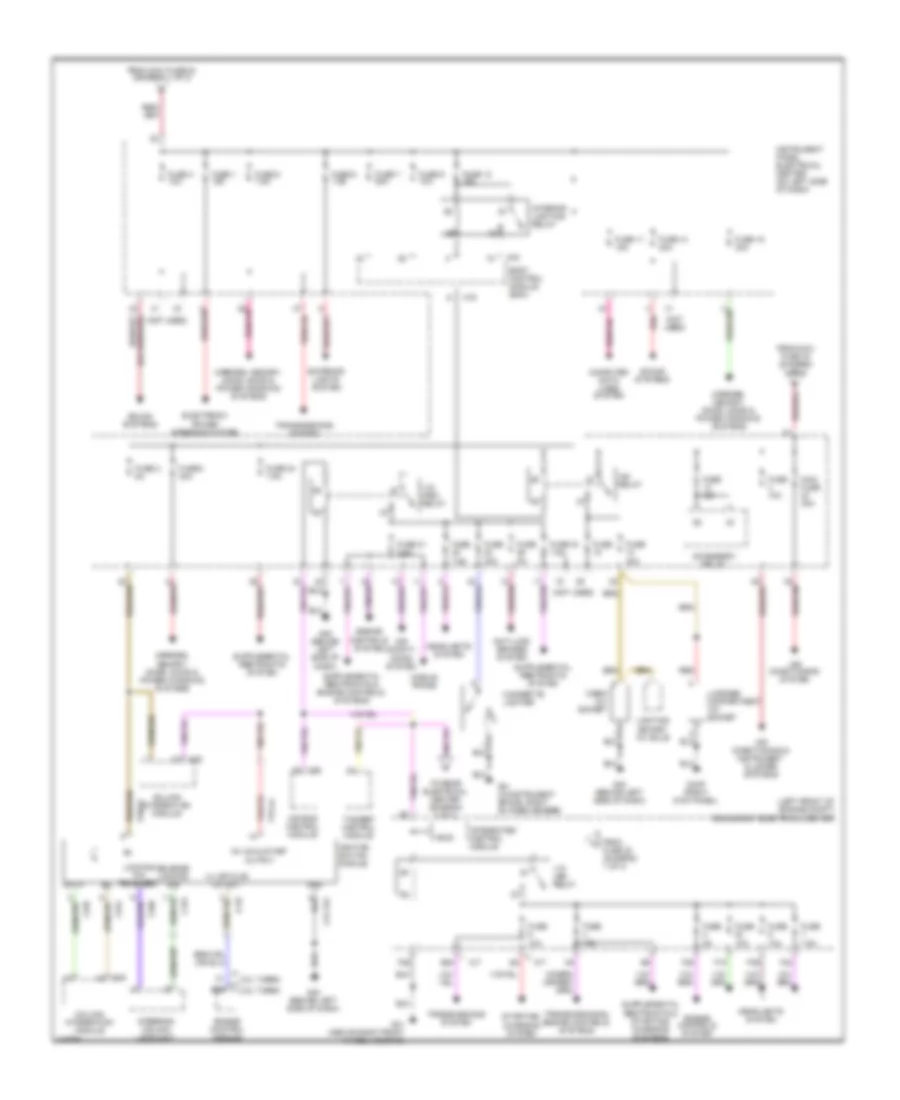 Power Distribution Wiring Diagram 2 of 3 for Saab 9 3 2 0T 2010